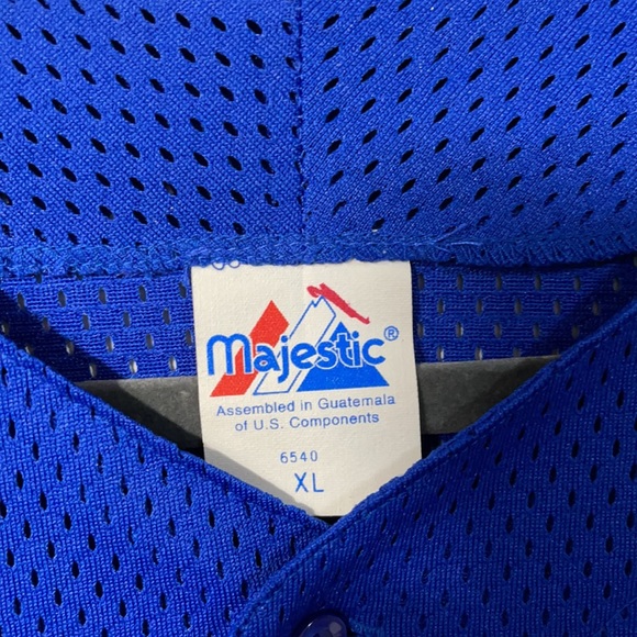 VINTAGE MAJESTIC *V. RARE* BUSCH BEER ST. LOUIS CARDINALS BLUE BASEBALL JERSEY - Picture 9 of 15